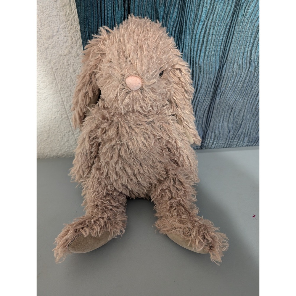 Douglas Cuddle Toy Curly Hair Rabbit, Brown